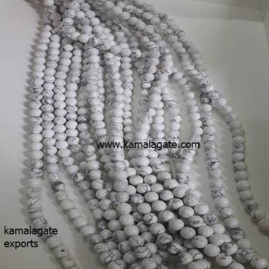 Howlite 8 mm Loose Beads For Jewelry Making