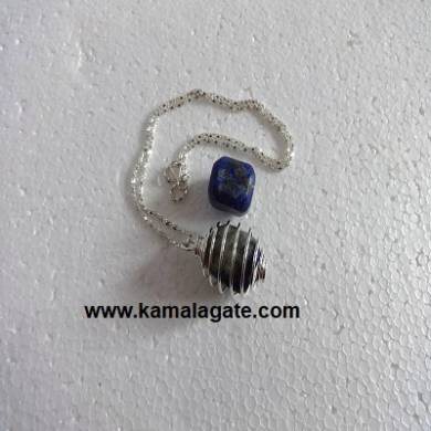 Lapiz Lazuli Spiral Necklaces