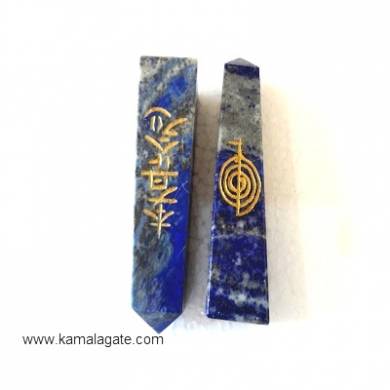 Lapiz Lazuli Engraved Reiki tower