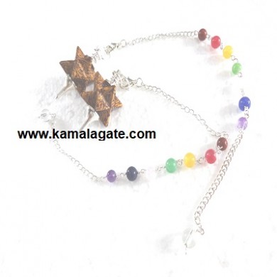 Miriyam Merkaba Star Pendulum With 7Chakra Chain