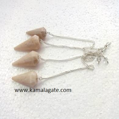 Moonstone Faceted pendulums