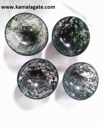 Moss Agate 2 inch Bowls