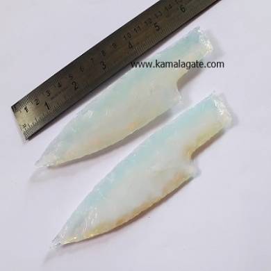 Gemstone Opalite 6 Inch Knife Blades