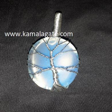 OpaliteTree Of Life Wire Wrap Pendant