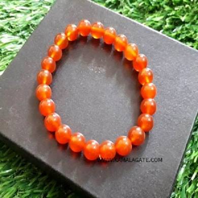 Red Carnelian 8mm Beads Bracelets