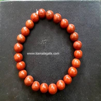 Red Jasper 8mm Beads Bracelet