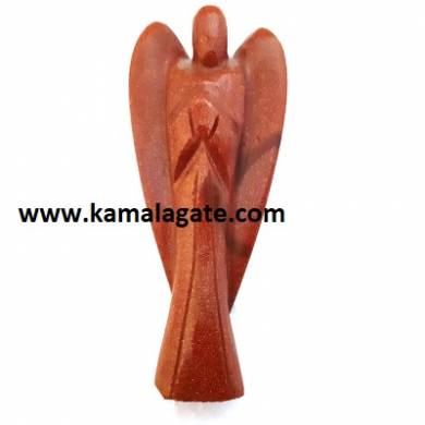 Red Quartz Sandstone 3 Inch Angel