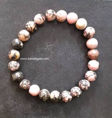 Rhodonite 8mm Beads Bracelet