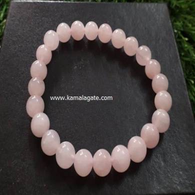 Rose Quartz 8mm Beads Bracelet