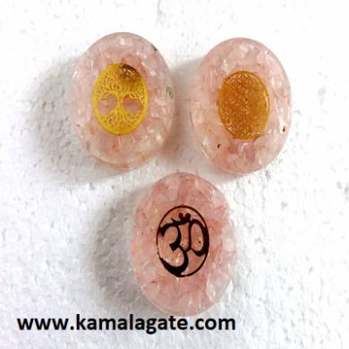 Rose Quartz Assorted Orgone Disc set´s