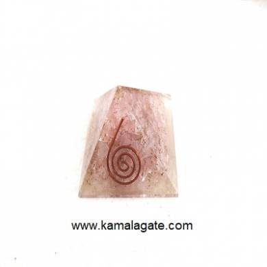 Orgone Rose Quartz Pyramid (SMALL)