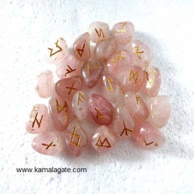 Rose Quartz Rune Set