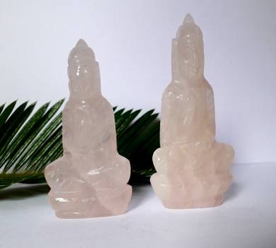 Rose quartz Buddha