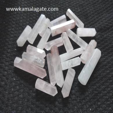 Rose Quartz Single terminated pencile point 