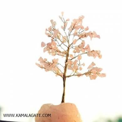 Rose quartz Gemstone Tree with Gemstone Roots