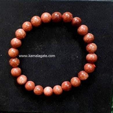 Sand Stone 8mm Beads Bracelet