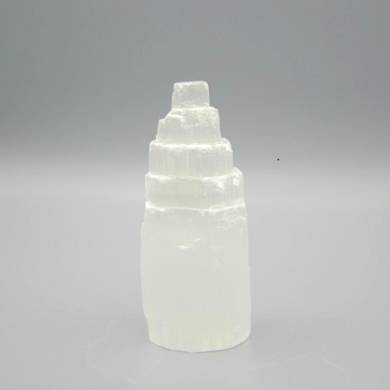 Natural Gemstone Selenite Tower Skyscraper