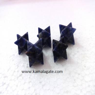 Sodalite Merkaba Stars