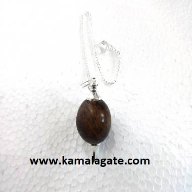 Tiger Eye Ball Pendulum (Silver)