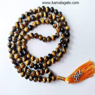 Tiger Eye Jap Mala 108 Beads Prayer Beads