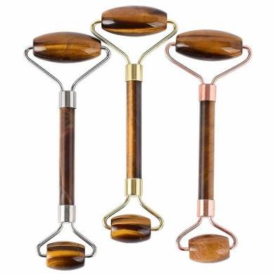 Tiger Eye Gemstone Massage Roller