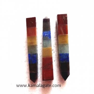 7 Chakra Bonded Gemstone Towers