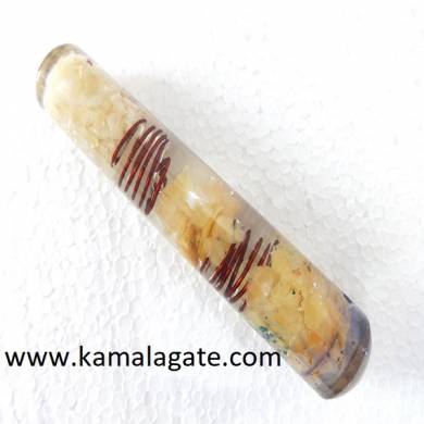 Yellow Aventurine Orgone Smooth Massage Wands