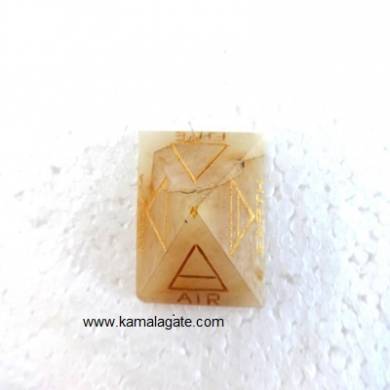 Yellow Aventurine Pyramid 4 Element 