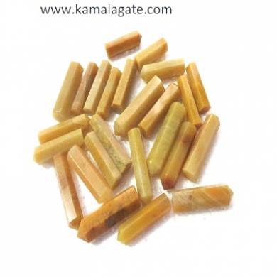 Yellow Aventurine  Single terminated pencile point 