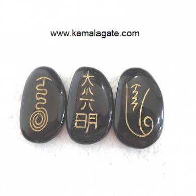 Black Jasper Reiki Sets Three Pcs