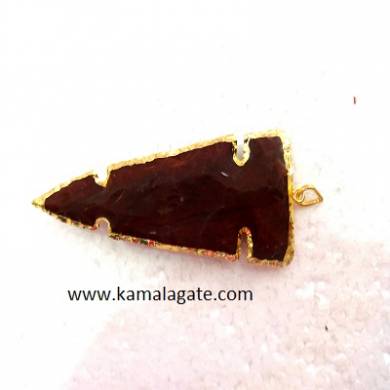 Arrowheads Curved Pendent with Electroplating